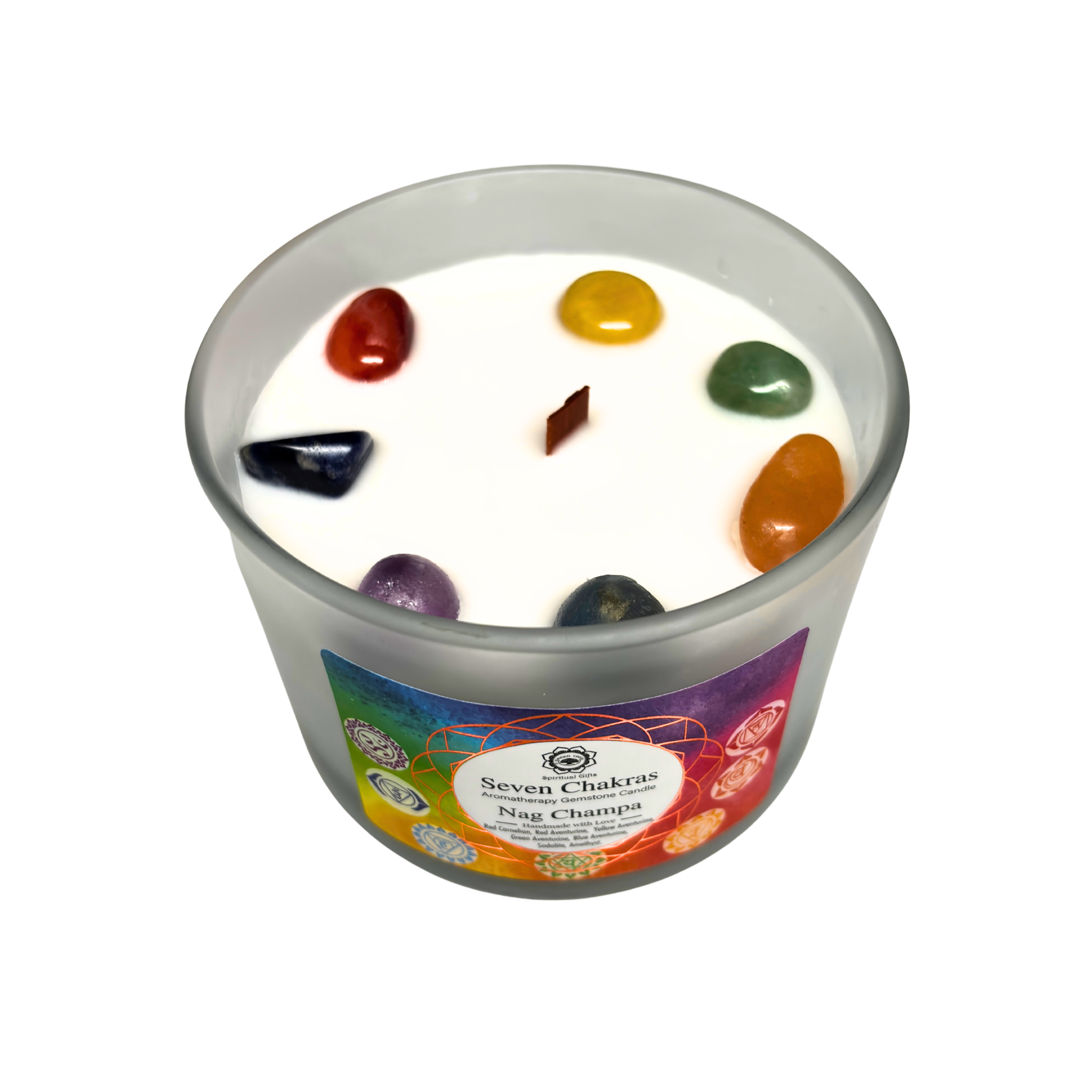 Bougie 7 Chakras – Harmonisation & Parfum Nag Champa