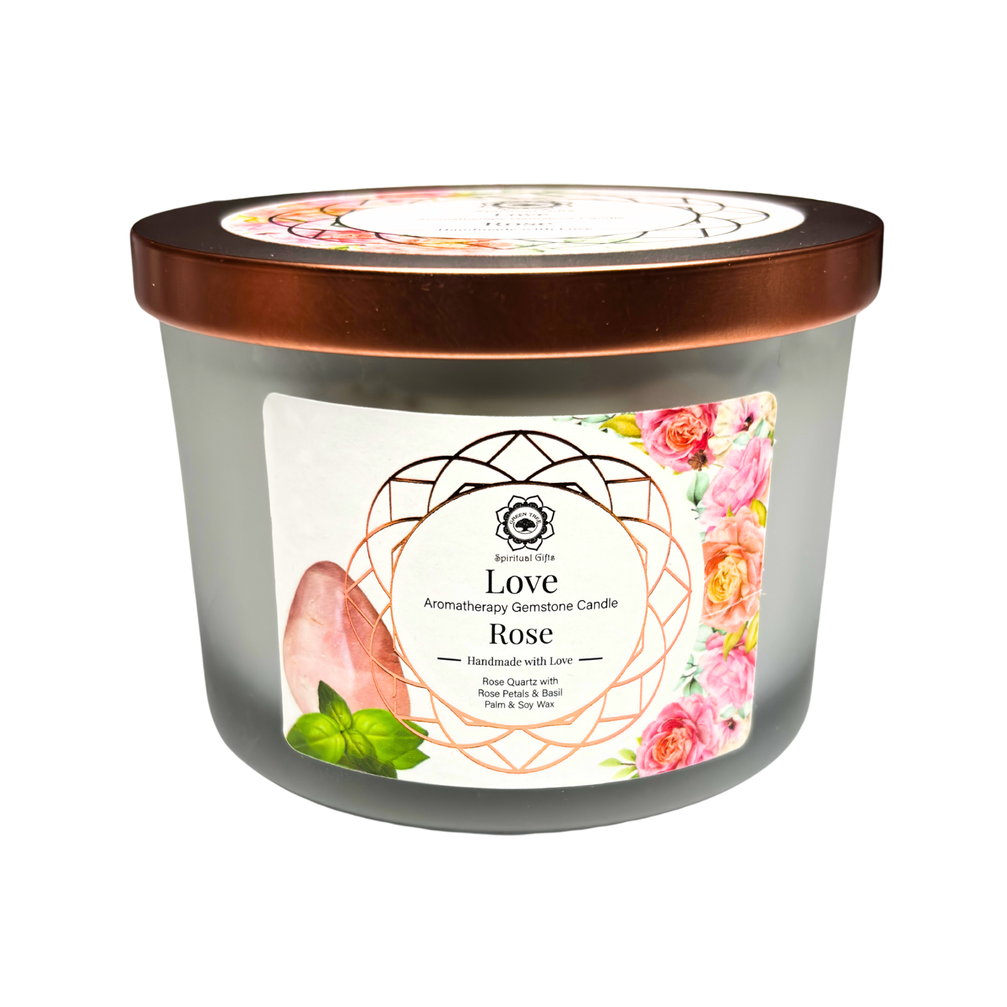 Bougie Amour – Quartz Rose & Rose