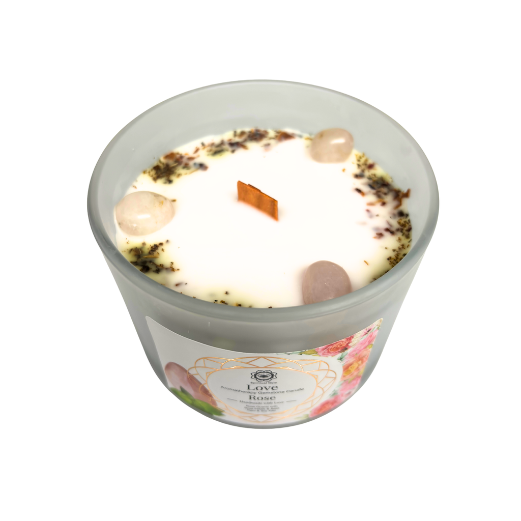 Bougie Amour – Quartz Rose & Rose